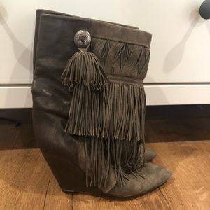 Isabel Marant fringe boots.